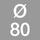 Diâmetro 80 mm