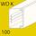 Calha WDK, profundidade de calha 100 mm