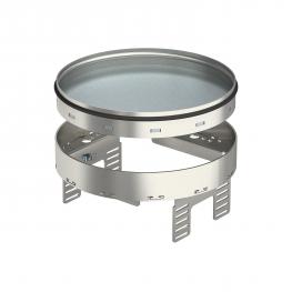 Tampas niveláveis redondas, separáveis, aço inoxidável