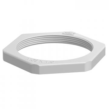 Porca, rosca métrica, cinzento claro