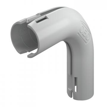 Ângulo de 90° Quick-Pipe®, cinzento claro