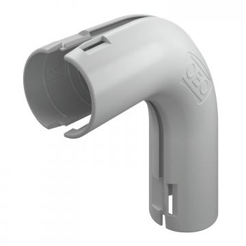 Ângulo de 90° Quick-Pipe®, cinzento claro