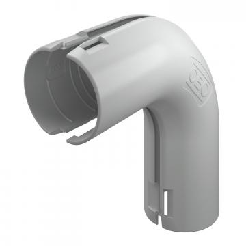 Ângulo de 90° Quick-Pipe®, cinzento claro