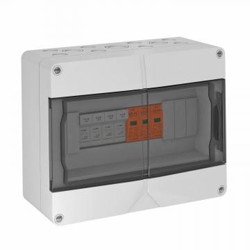 Caixa de conexão do gerador tipo 1+2 com 4 porta-fusíveis para cabo 4 x 1
