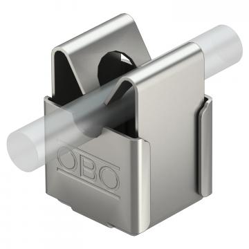 Abraçadeira mural para Rd 8 mm, passo Ø 5 mm