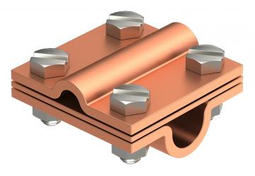 Cruzeta com placa intermédia para Rd 8-10 x Rd 16 Cu