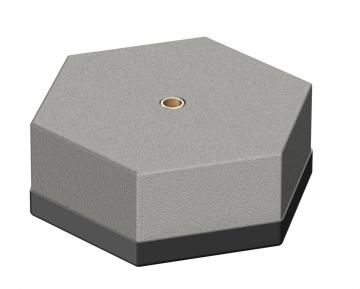 Base, 6,9 kg com rosca interior