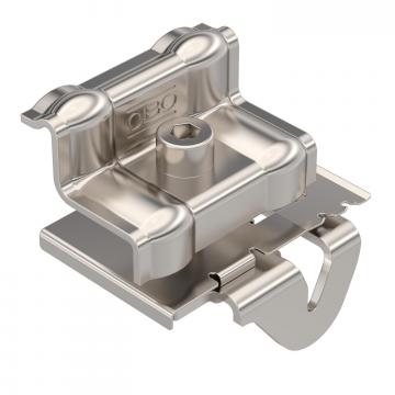 Abraçadeira final para montagem de módulo fotovoltaico, espaço livre