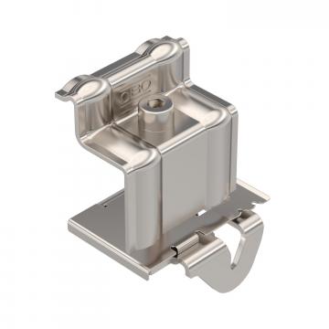 Abraçadeira final para montagem de módulo fotovoltaico, espaço livre