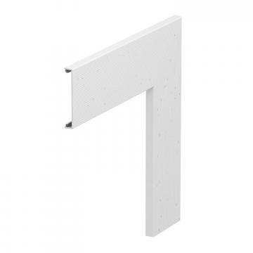 Tampa para ângulo plano, lisa