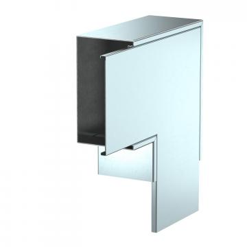 Ângulo plano, altura do ducto 120 mm, FS