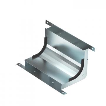 Cotovelo, 2 vias, altura da calha 28 mm