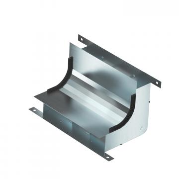 Cotovelo, 3 vias, altura da calha 58 mm