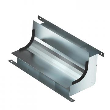 Cotovelo, 3 vias, altura da calha 58 mm