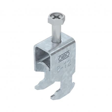 Abraçadeira BBS tipo H simples, placa de pressão metálica, FT 8 | 12 | 3