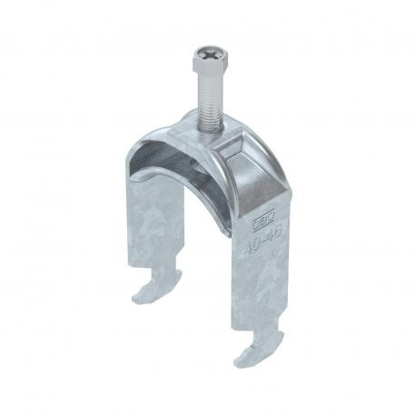 Abraçadeira BBS tipo H simples, placa de pressão metálica, FT 40 | 46 | 5