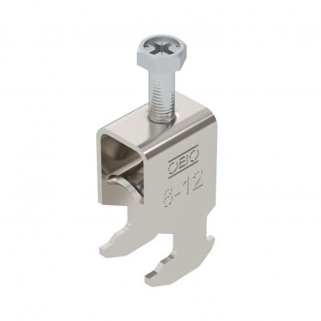 Abraçadeira BBS tipo H simples, placa de pressão metálica, A2 8 | 12 | 3