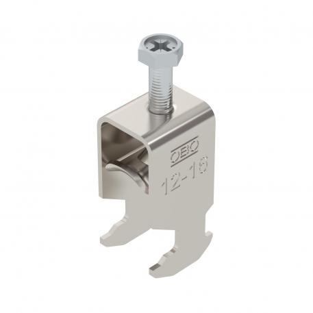 Abraçadeira BBS tipo H simples, placa de pressão metálica, A2 12 | 16 | 3