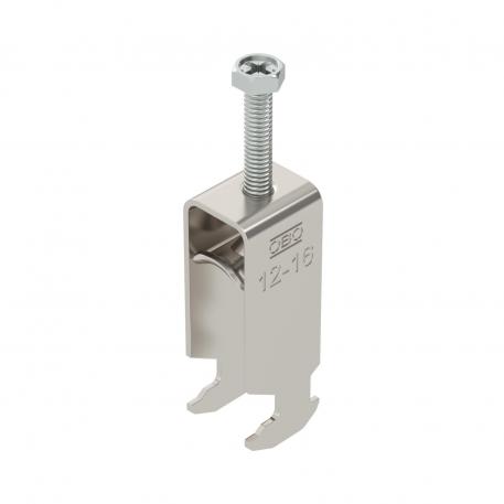 Abraçadeira BBS tipo H dupla, placa de pressão metálica, A2 12 | 16 | 3