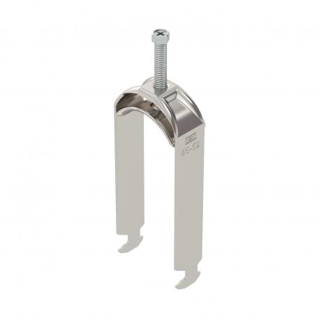 Abraçadeira BBS tipo H dupla, placa de pressão metálica, A2 46 | 52 | 5