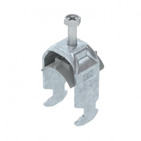 Abraçadeira BBS tipo H simples, placa de pressão em plástico, FT 22 | 28 | 3