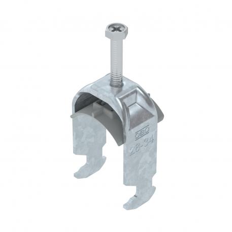 Abraçadeira BBS tipo H simples, placa de pressão em plástico, FT 28 | 34 | 3