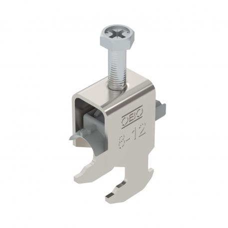 Abraçadeira BBS tipo H simples, placa de pressão em plástico, A2 8 | 12 | 3