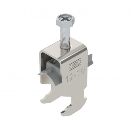 Abraçadeira BBS tipo H simples, placa de pressão em plástico, A2 12 | 16 | 3