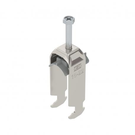 Abraçadeira BBS tipo H dupla, placa de pressão em plástico, A2 16 | 22 | 3