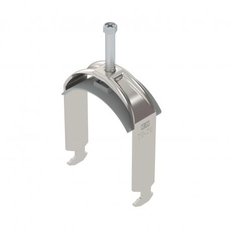 Abraçadeira BBS tipo H simples, placa de pressão em plástico, A2 70 | 76 | 5