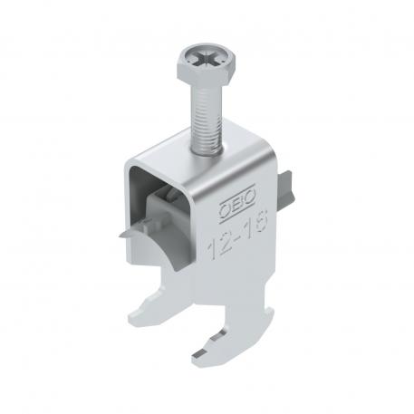 Abraçadeira BBS tipo H simples, placa de pressão em plástico, Al 12 | 16 | 2