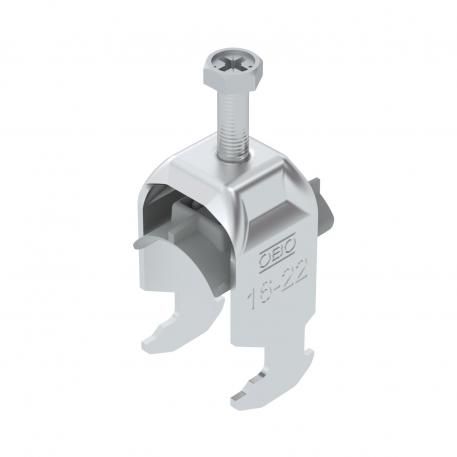 Abraçadeira BBS tipo H simples, placa de pressão em plástico, Al 16 | 22 | 2