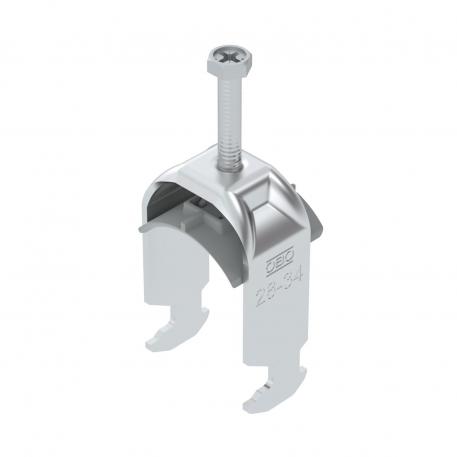 Abraçadeira BBS tipo H simples, placa de pressão em plástico, Al 28 | 34 | 2