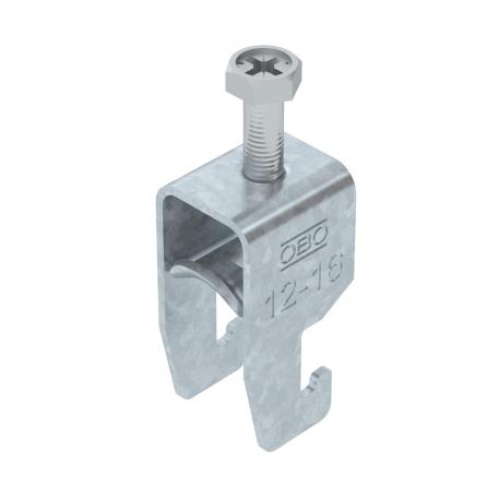 Abraçadeira BBS tipo U simples, placa de pressão metálica, FT 12 | 16 | 3