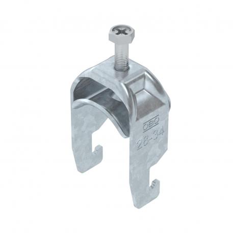 Abraçadeira BBS tipo U simples, placa de pressão metálica, FT