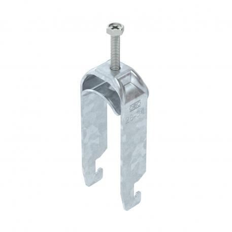 Abraçadeira BBS tipo U dupla, placa de pressão metálica, FT 28 | 34 | 3