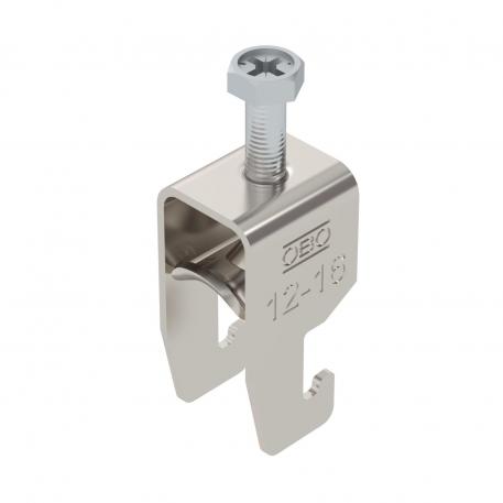 Abraçadeira BBS tipo U simples, placa de pressão metálica, A4 12 | 16 | 3