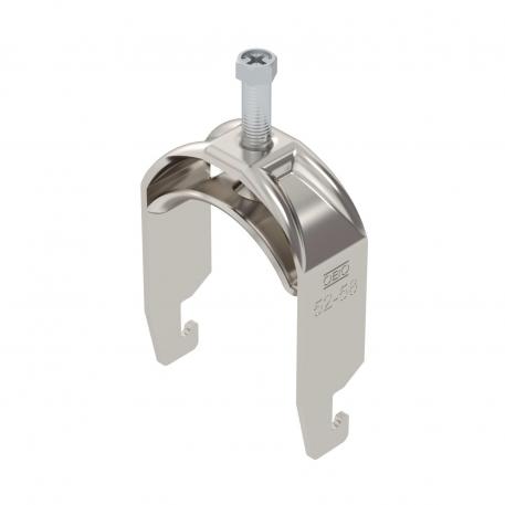 Abraçadeira BBS tipo U simples, placa de pressão metálica, A4 52 | 58 | 5