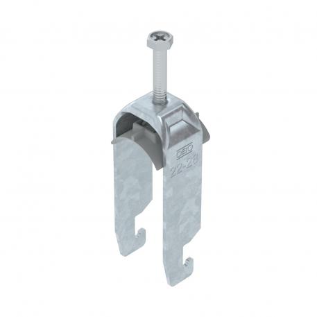 Abraçadeira BBS tipo U dupla, placa de pressão em plástico, FT 22 | 28 | 3