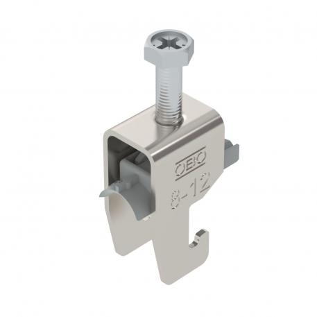 Abraçadeira BBS tipo U simples, placa de pressão em plástico, A2 8 | 12 | 3