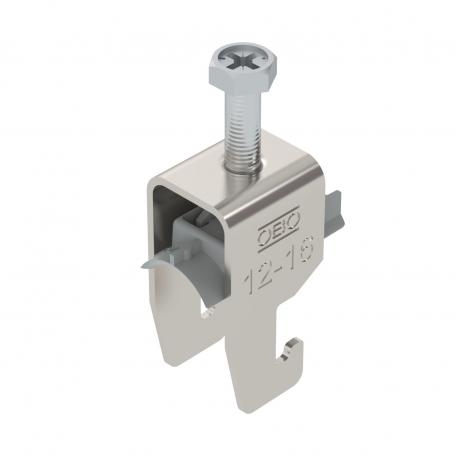 Abraçadeira BBS tipo U simples, placa de pressão em plástico, A2 12 | 16 | 3