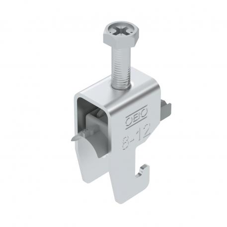 Abraçadeira BBS tipo U simples, placa de pressão em plástico, Al 8 | 12 | 2