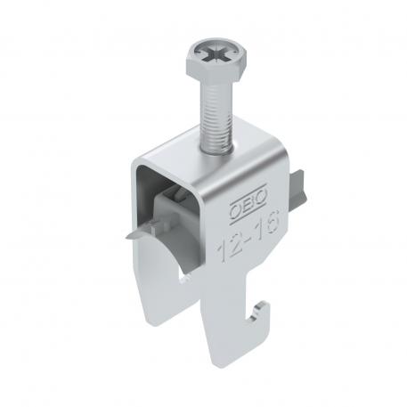 Abraçadeira BBS tipo U simples, placa de pressão em plástico, Al 12 | 16 | 2