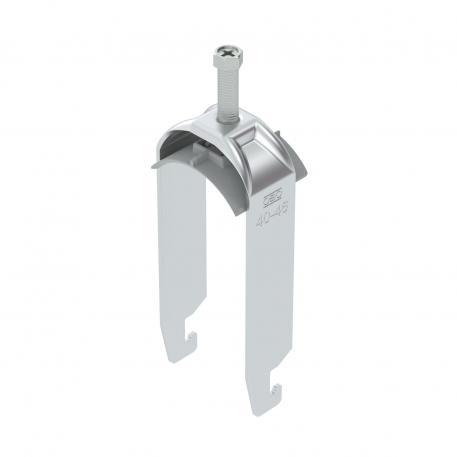 Abraçadeira BBS tipo U dupla, placa de pressão em plástico, Al 40 | 46 | 5