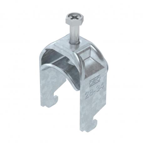 Abraçadeira BBS tipo N simples, placa de pressão metálica, FT 28 | 34 | 3