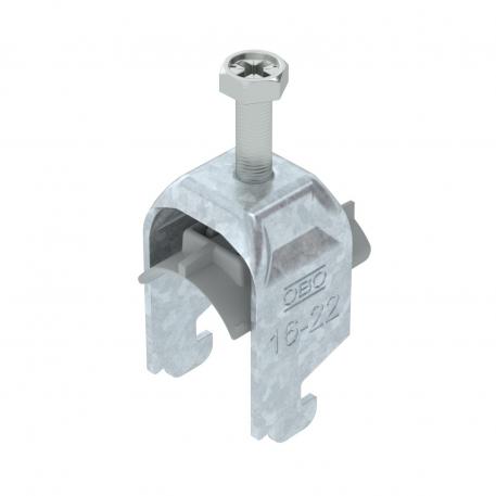 Abraçadeira BBS tipo N dupla, placa de pressão em plástico, FT 16 | 22 | 3