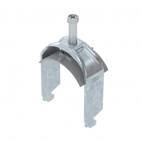 Abraçadeira BBS tipo N simples, placa de pressão em plástico; FT 52 | 58 | 5