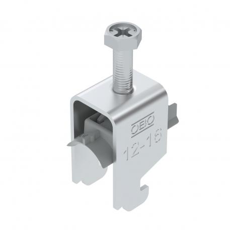 Abraçadeira BBS tipo N simples, placa de pressão em plástico, Al 12 | 16 | 2