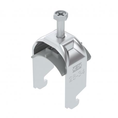 Abraçadeira BBS tipo N simples, placa de pressão em plástico, Al 28 | 34 | 2