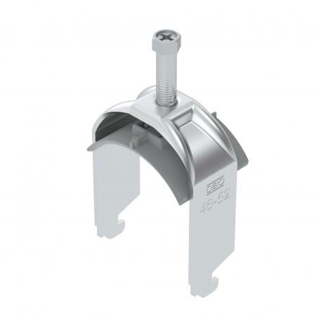 Abraçadeira BBS tipo N simples, placa de pressão em plástico, Al 46 | 52 | 2